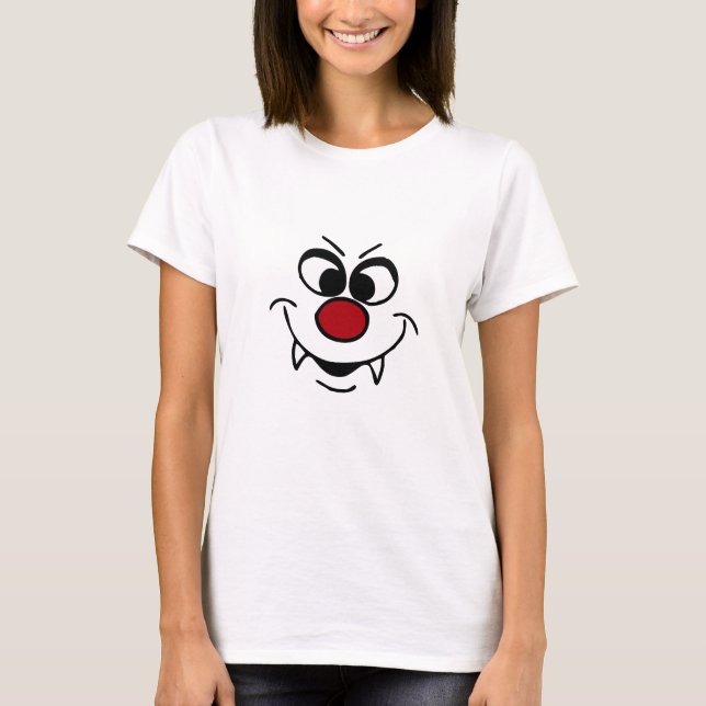 T-shirt Visage Grumpey de vampire (Devant)