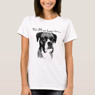 T-shirt Visage heureux de boxeur