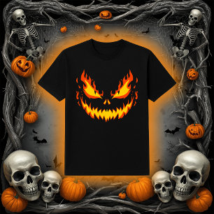 T-shirt Visage Jack-O-Lanterne