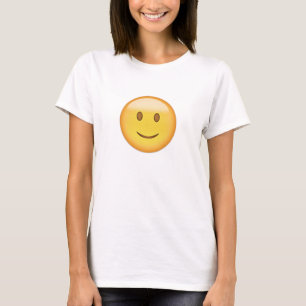 T-shirt Visage légèrement de sourire Emoji
