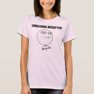 T-shirt Visage Meme comique de rage admis par défi