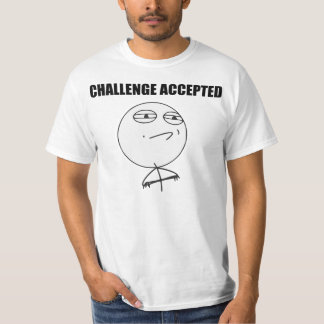 T-shirt Visage Meme comique de rage admis par défi