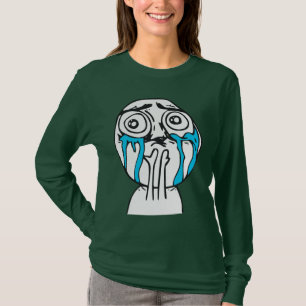 T-shirt Visage mignon Meme de rage de surcharge de