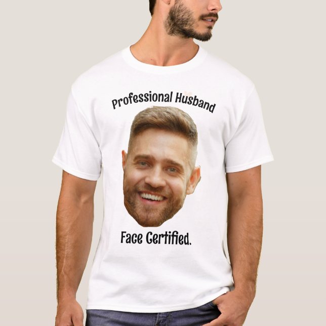 T-shirt Visage personnalisé Photo personnalisée Drôle Coup (Devant)
