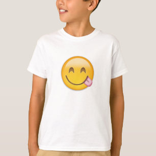 T-shirt Visage Savouring la nourriture délicieuse Emoji