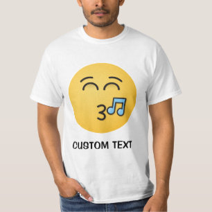 T-shirt Visage sifflant avec yeux souriants