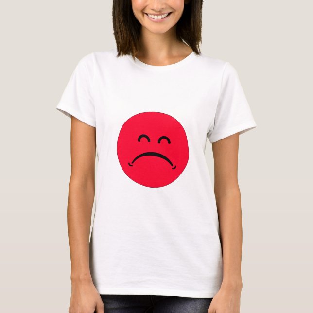 T-shirt visage triste (Devant)
