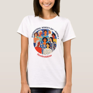 T-shirt Visages Colorés   Journée Internationale des Femme