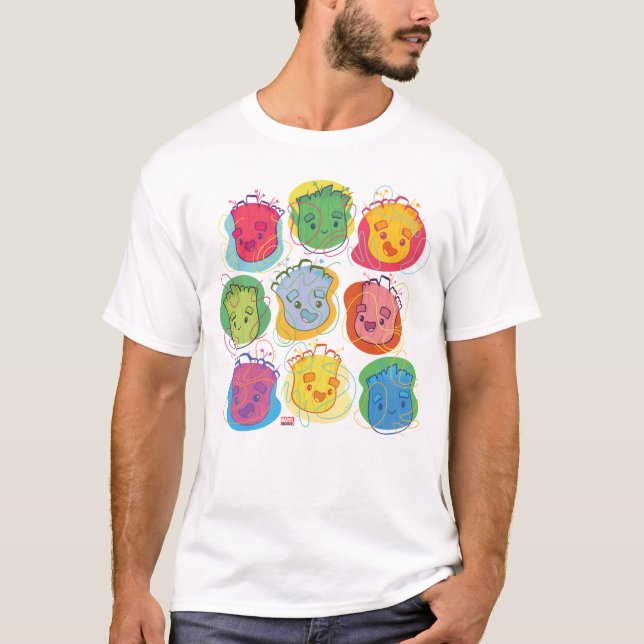 T-shirt Visages de la grotte super (Devant)