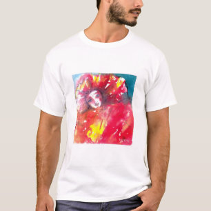 T-SHIRT VISAGES DE MASQUÉRADE VÉNÉTIENNE - MASQUE EN ROUGE