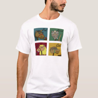 T-shirt visages de PS