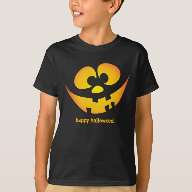 T-shirt Visages maladroits du feu follet - Halloween (Devant)