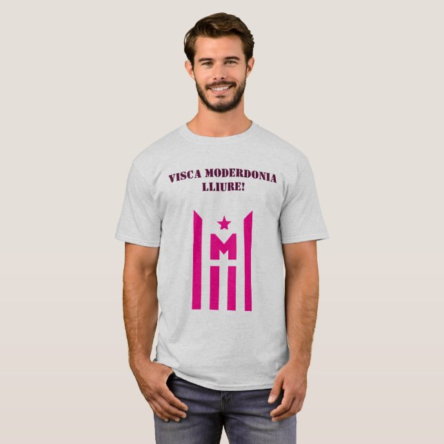 T-shirt Visca Moderdonia lliure ! (Devant entier)