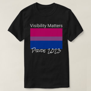 T-shirt Visibilité Matters, Drapeau de la fierté bisexuell
