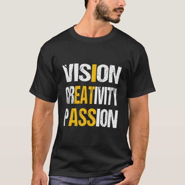 T-shirt Vision Creativity Passion (Devant)