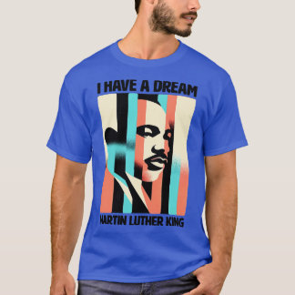 T-shirt Vision d'un design de portrait inspirationnel MLK 