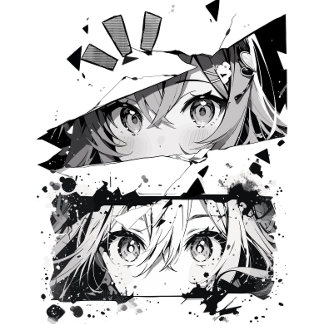 T-shirt Vision manga : Réalité brisée