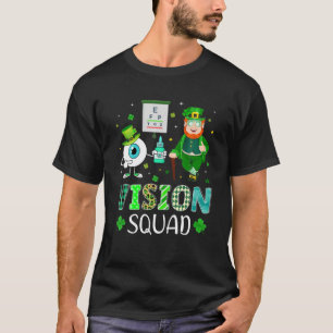 T-shirt Vision Squad Leprechaun Optométriste St Patrick’S 
