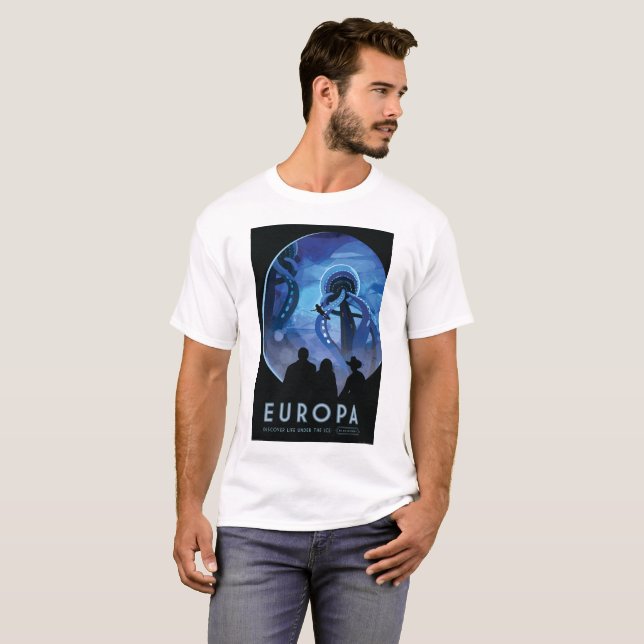 T-shirt Visions de la NASA du futur Europa (Devant entier)