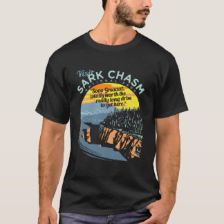 T-shirt Visit Sark Chasm Novelty