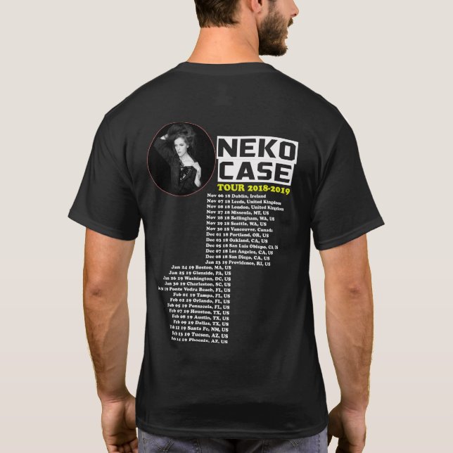 T-SHIRT VISITE 2018 DE CAS DE NEKO (Dos)