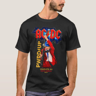 T-shirt Visite d'ACDC Pwr Up Charlotte Nc Tournée nord-amé