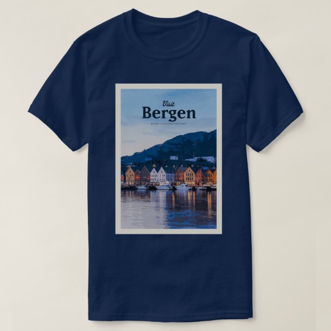 T-shirt Visite de Bergen (Design devant)