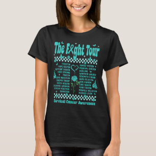 T-shirt Visite de combat Sensibilisation au cancer du col 