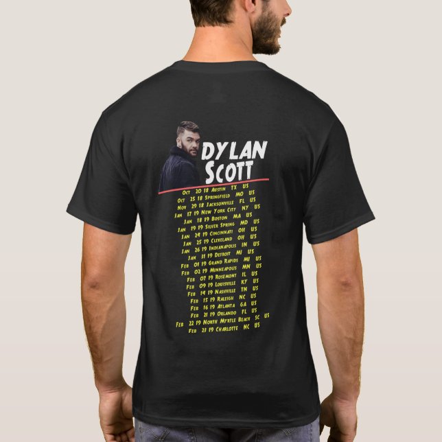 T-SHIRT VISITE DE DYLAN SCOTT 2018 - 2019 (Dos)
