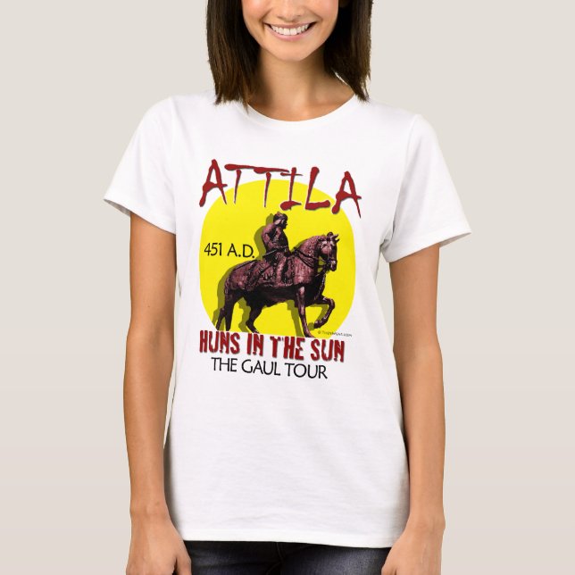T-shirt Visite de "huns d'Attila au soleil" (avant léger (Devant)