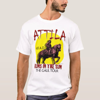 T-shirt Visite de "huns d'Attila au soleil" (la lumière