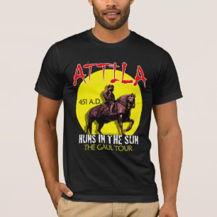 T-shirt Visite de "huns d'Attila au soleil" (l'obscurité