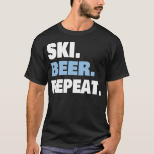 T-SHIRT VISITE SKIABLE SKI BIÈRE AIVER DON POUR HOMMES