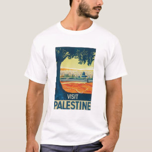T-shirt Visiter l'affiche Vintage voyage Palestine