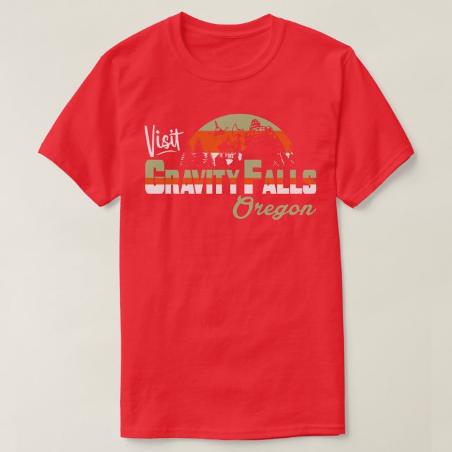T-shirt Visitez Gravity Falls (Design devant)