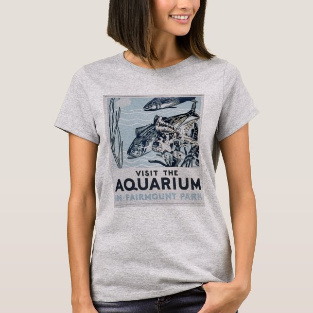 T-shirt Visitez l'Aquarium (Devant)