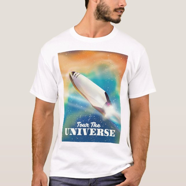 T-shirt Visitez l'univers de l'art spatial. (Devant)