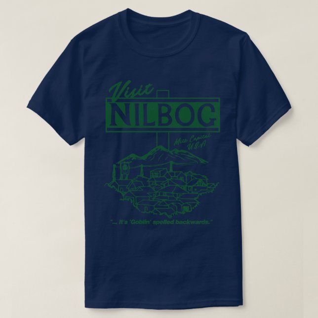 T-shirt Visitez Nilbog (Design devant)