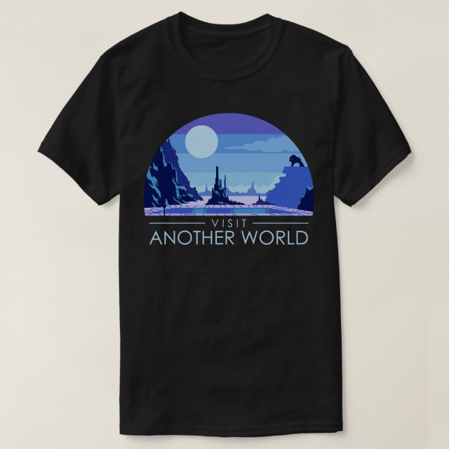 T-shirt Visitez un autre jeu vidéo World Retro (Design devant)