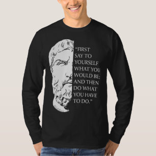 T-shirt Visualisation de citation de philosophie stoïcienn