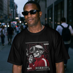 T-shirt Visualiser l'espoir de la vie – Cyberpunk Skeleton