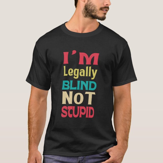 T-shirt Visuellement Aveugle (Devant)