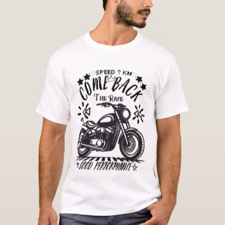 T-shirt Vitesse de la course au succès, performance, Triom