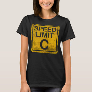 T-shirt Vitesse Limite C Grunge Physique Distressée Mème N