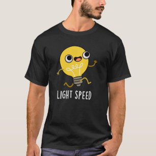 T-shirt Vitesse lumineuse amusante Coupe en bulbe Jeu fonc