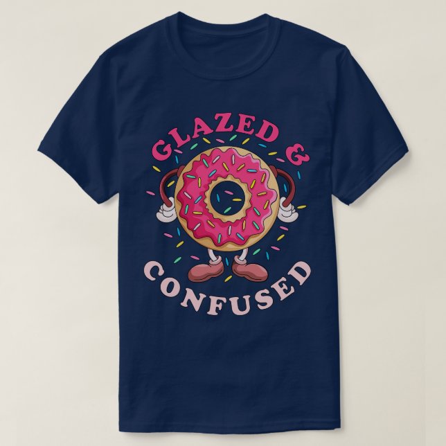 T-shirt Vitré et confus de Donut (Design devant)