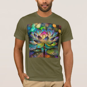 T-shirt Vitreaux Fleur de Lotus Vibrante