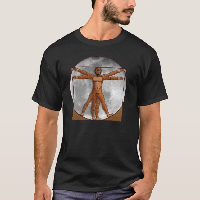 T-shirt Vitruvian Wolfman (Devant)