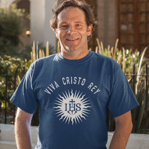 T-shirt Viva Cristo Rey Catholique Cristeros Cadeau