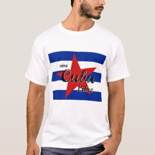 T-shirt Viva Cuba Libre, La Havane, Fidel Castro, Che Guev